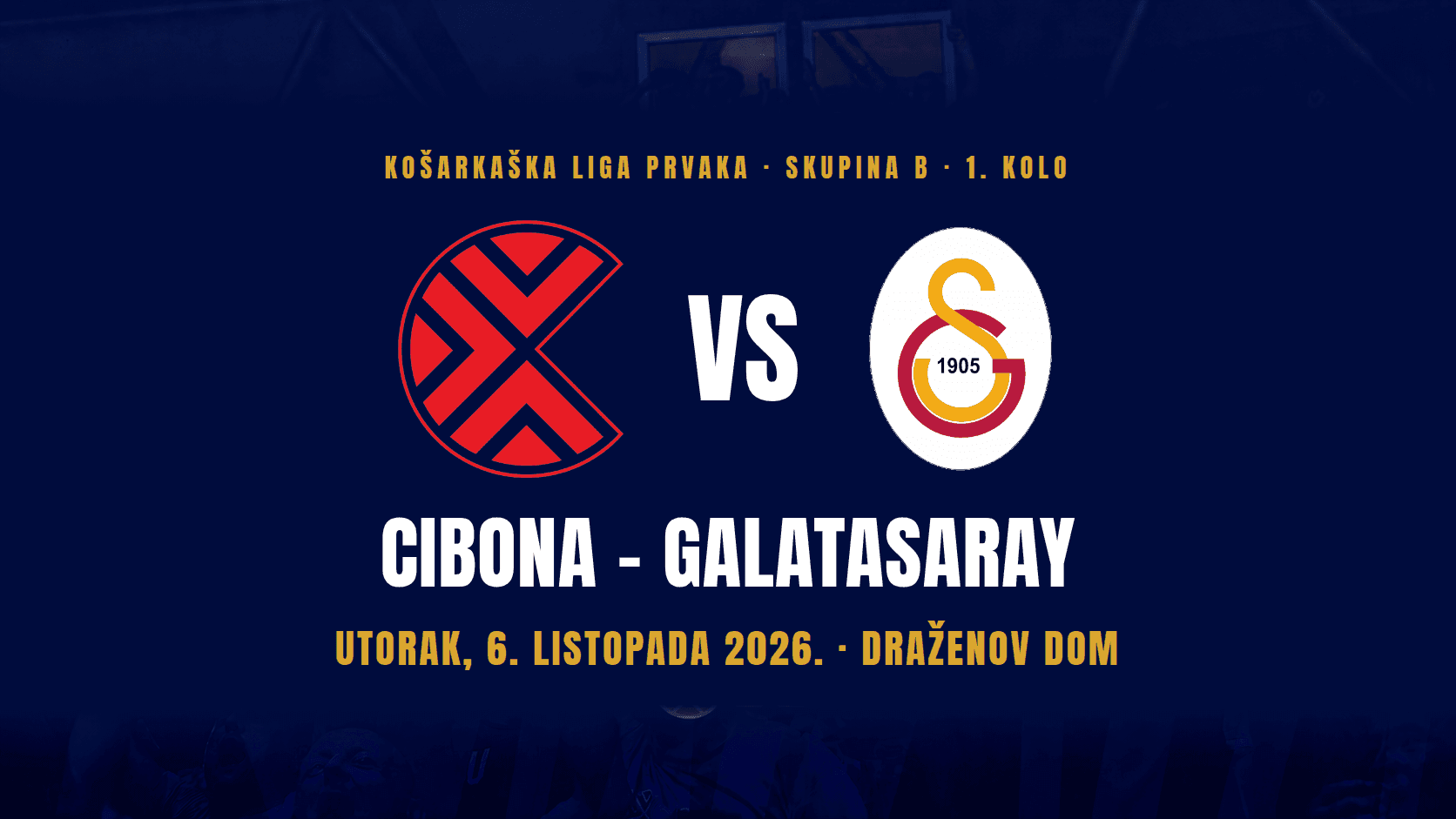 U prodaji ulaznice za utakmicu Cibona – Galatasaray